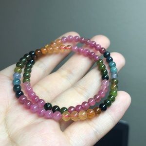 Rainbow Tourmaline gemstone bracelet
